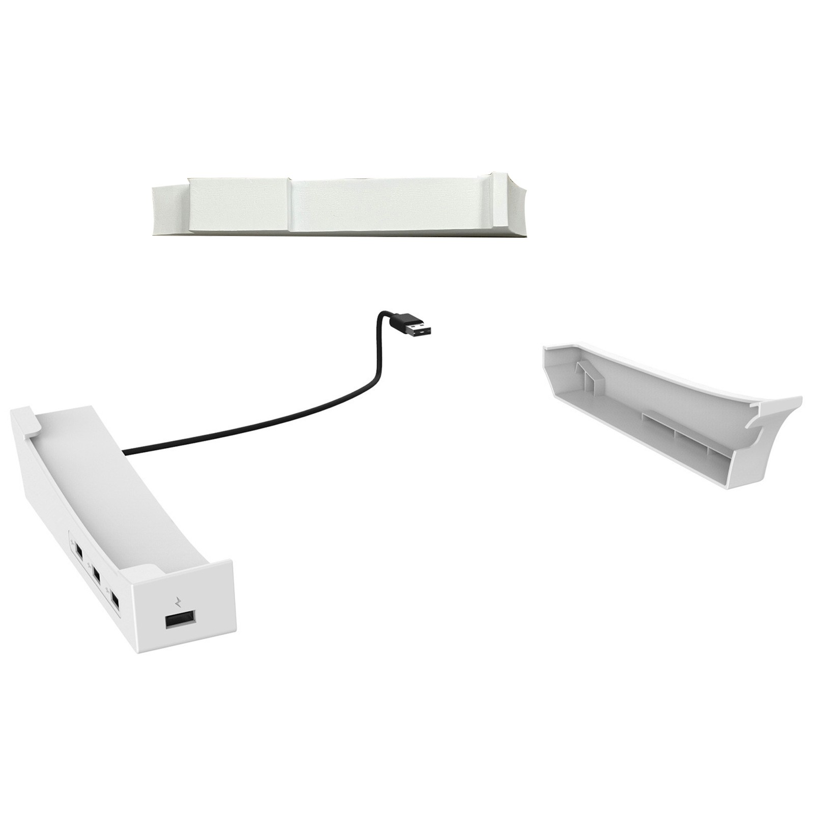 Horizontal 4 HUB Charging Base Stand Bracket Holder For PS5 Slim Console