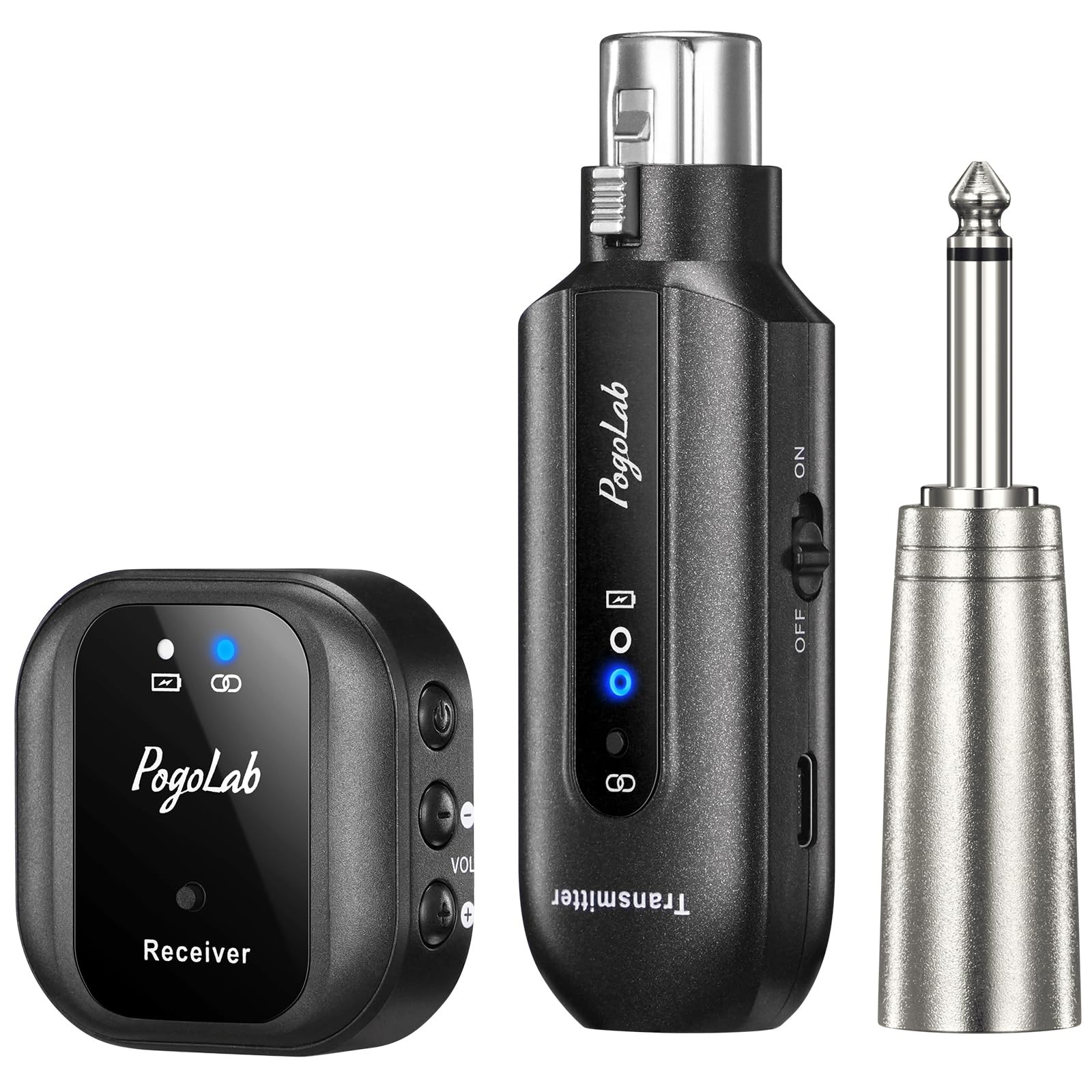 POGOLAB Wireless inEar Monitor System, UHF 7Channel IEM with XLR & AUX/LINE,1...