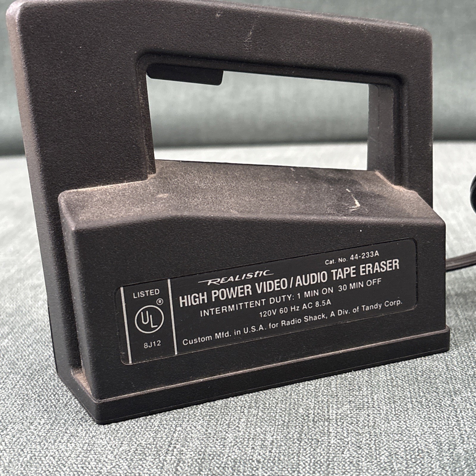 Vintage REALISTIC Radio Shack 44-233A High-Power Video Audio Tape Eraser
