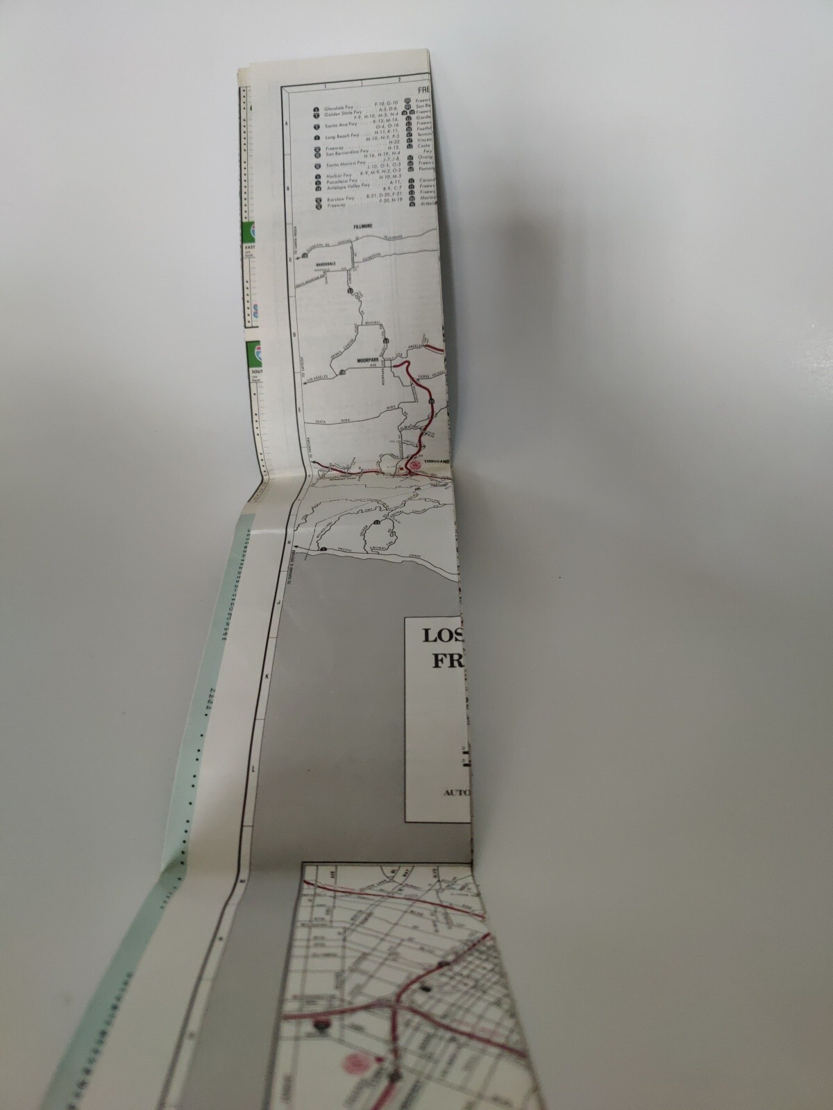 Guide to Los Angeles Area Freeway System by AAA Circa 1980