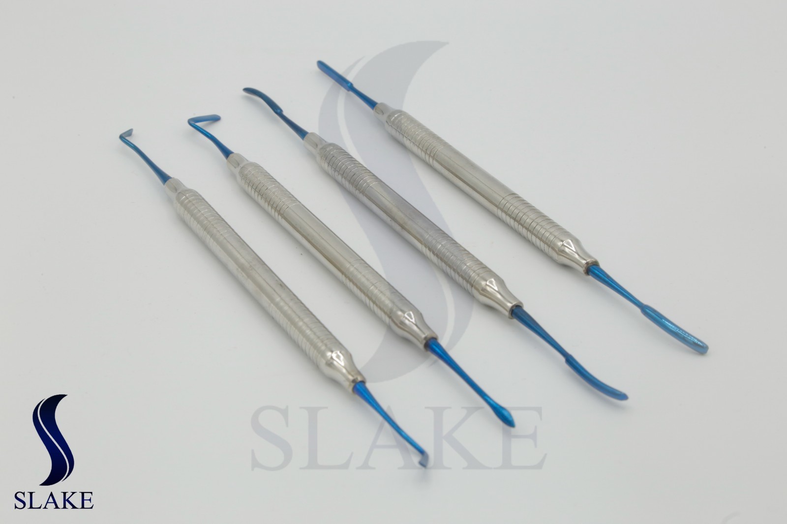 4 Dental Composite Filling Instrument Precise Blue Tips Light Weight