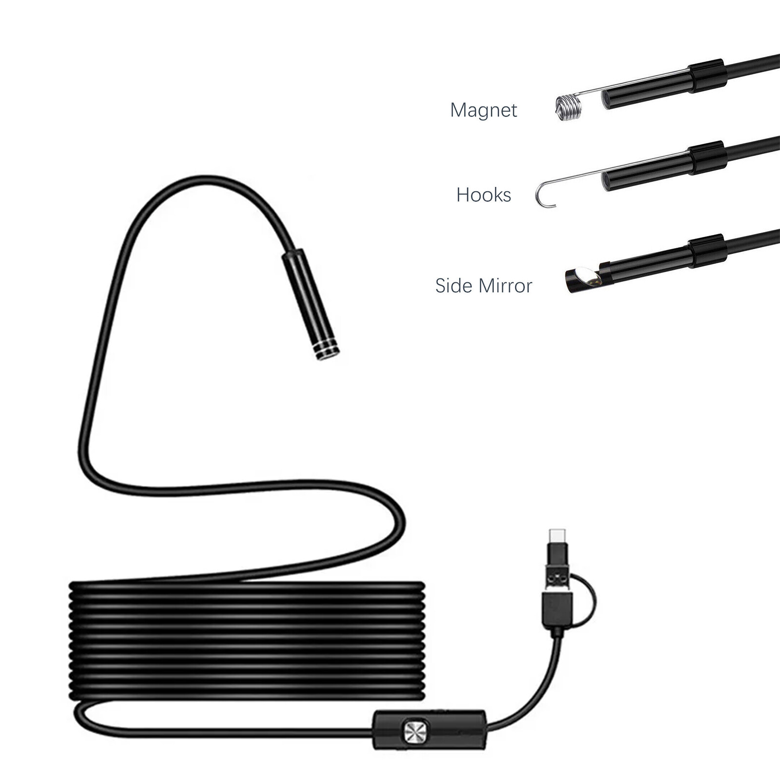 Megapixels HD USB C Endoscope Type C Borescope Inspection Camera for Android