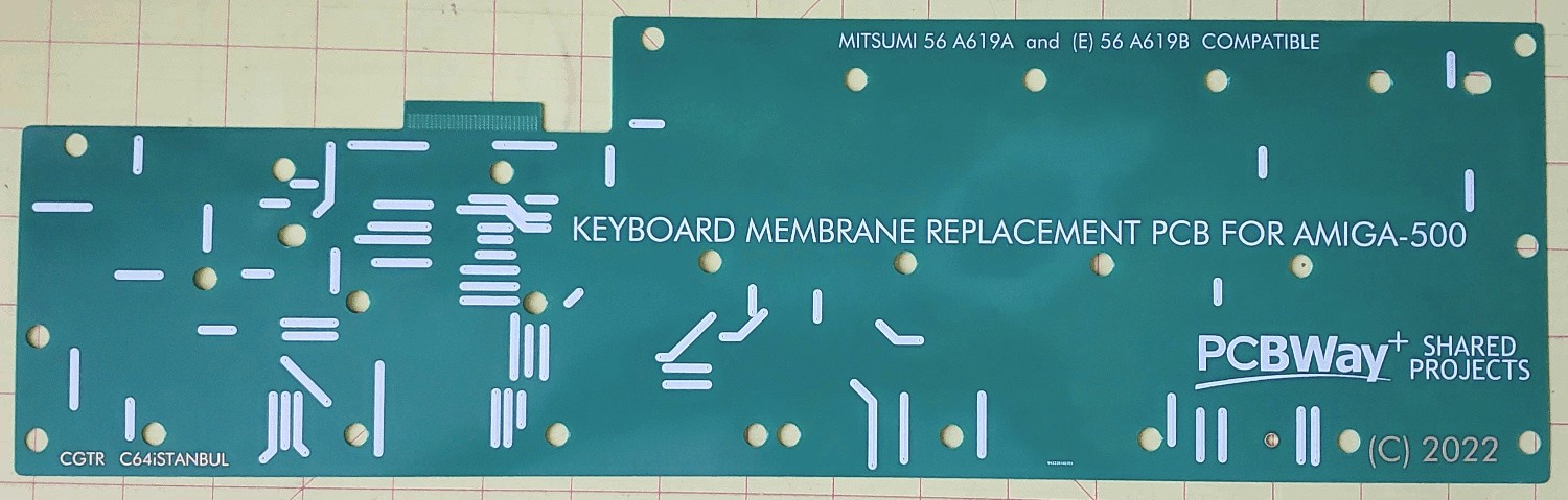 New .4mm Amiga 500 Keyboard Membrane. US shipper! No tariff guessing!
