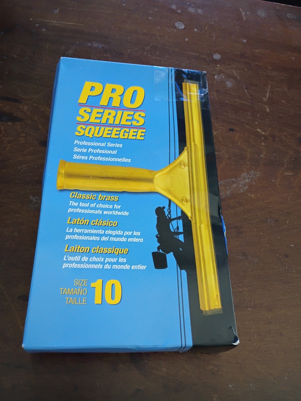 Ettore 10" Profresional Series Brass Squeegee