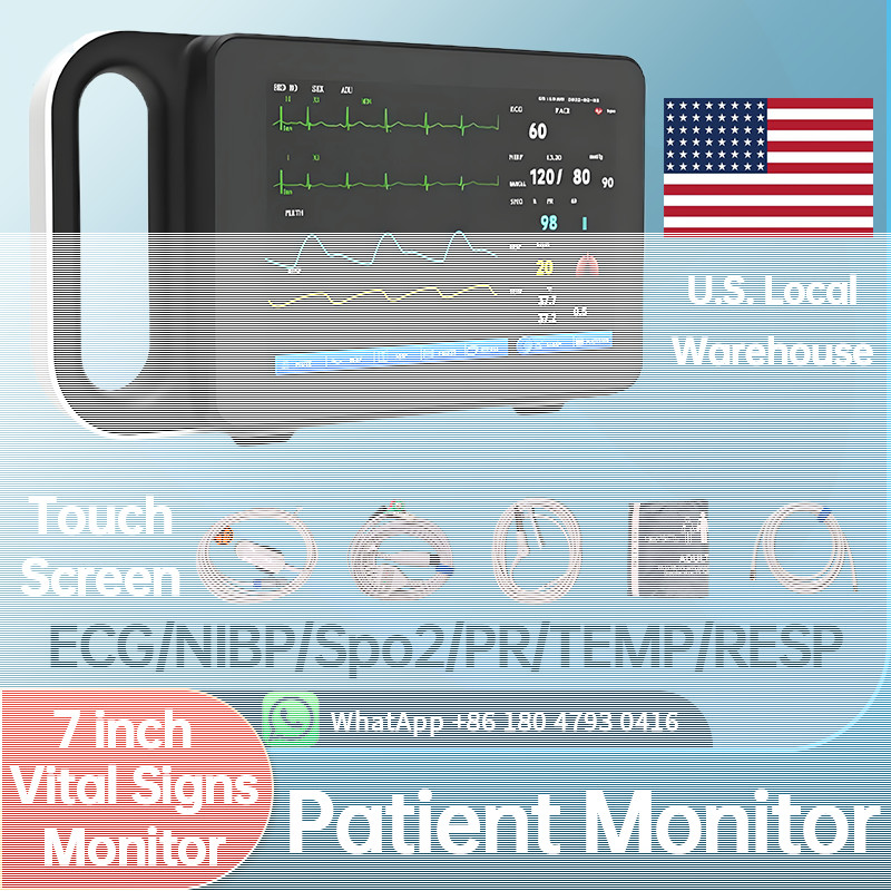 7″ Touch Screen Portable Multi-parameter Medical Patient Monitor US Warehouse