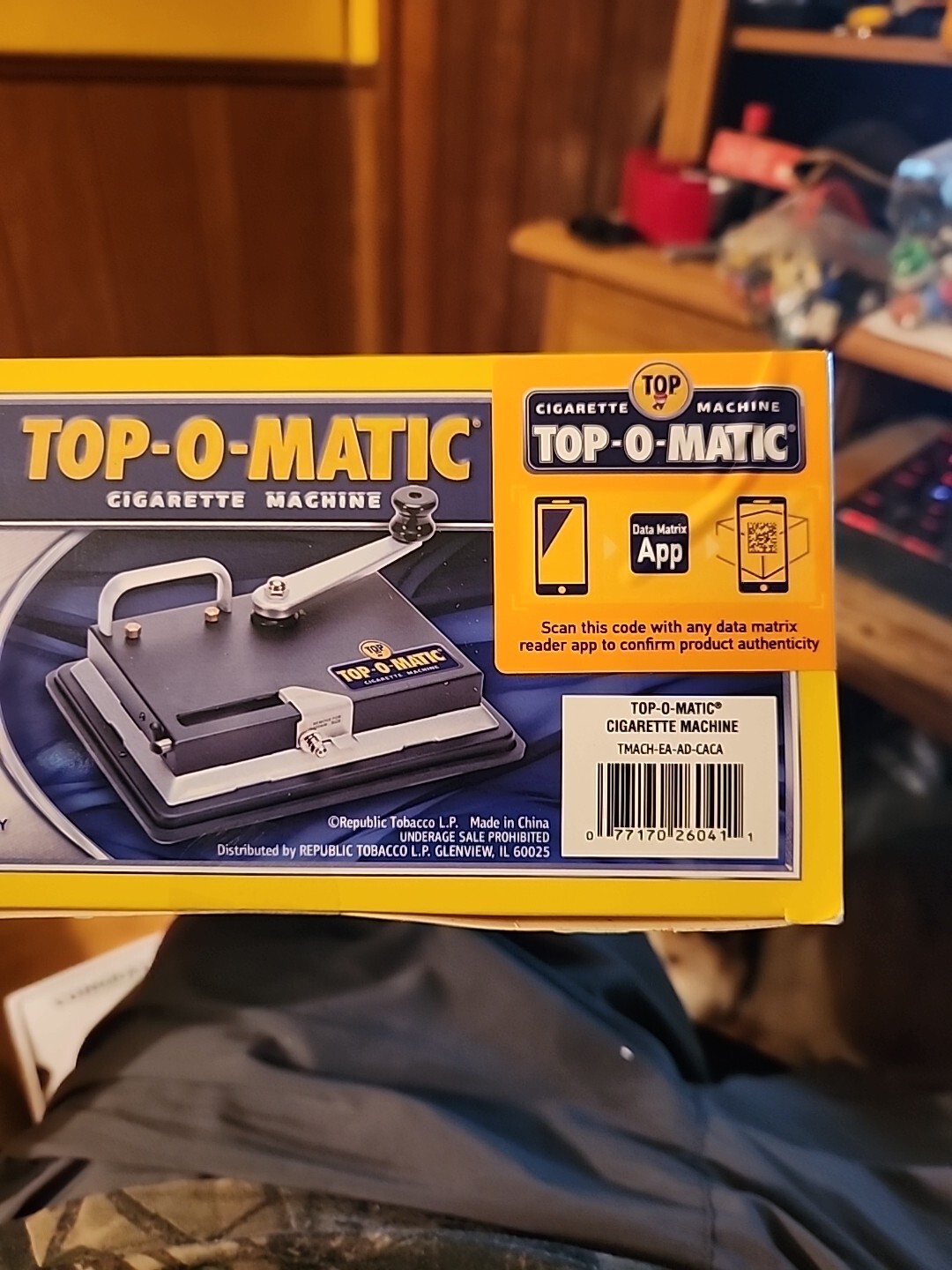 Top-O-Matic Cigarette Rolling Machine New in Box TMACH-EA-AD-CACA