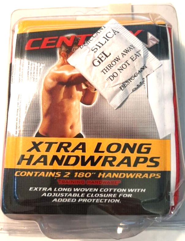 Century Xtra Long Handwraps Boxing Speed Bag Chin Ups 2 180" adjustable closure