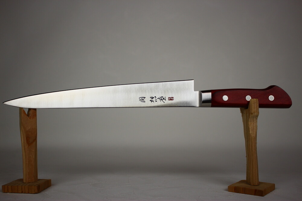 Seki Souma Molybdenum steel Sujihiki slicer knife 240mm red western handle USA