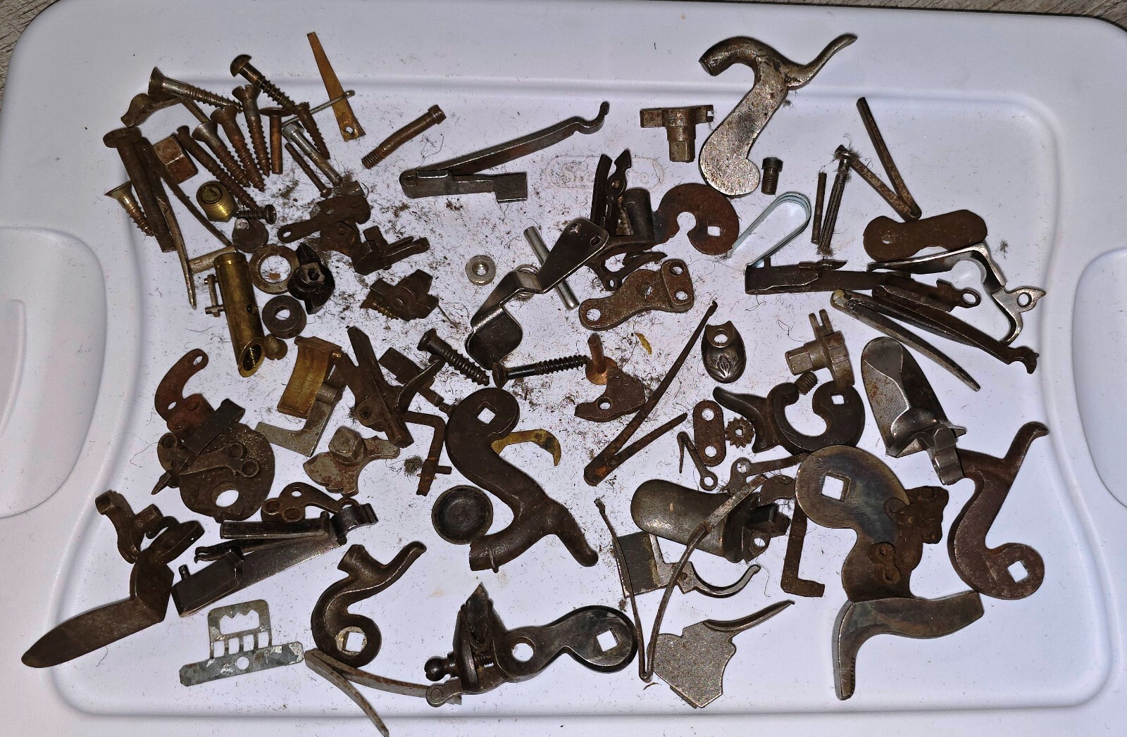 MIXED LOT ORIGINAL BLACK POWDER MUZZLE LOADER FLINT LOCK PARTS MUZZLELOADER