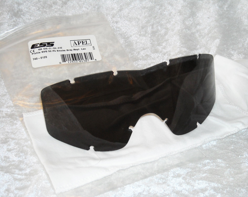 NEW ESS Profile Night Vision Goggles Replacement Lens,Smoke Gray Lenses 740-0120