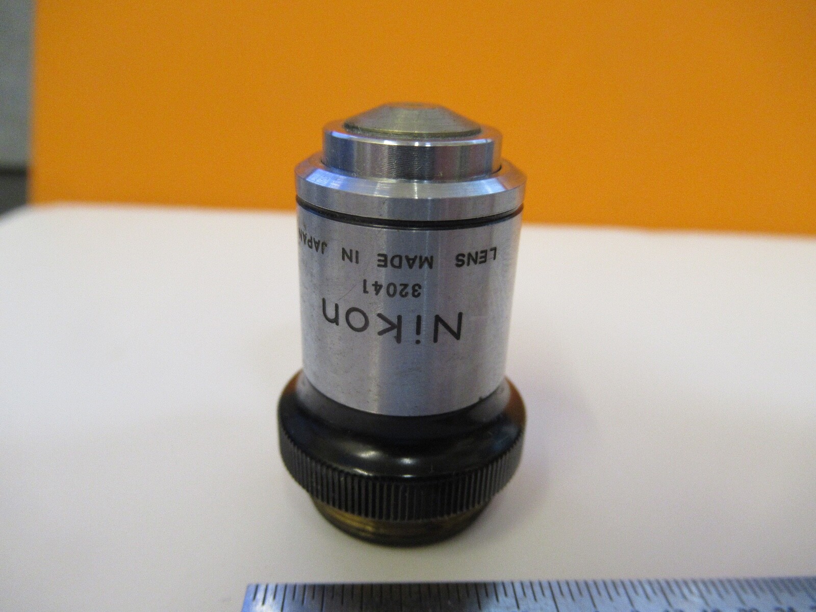 NIKON JAPAN OBJECTIVE PLAN 100X OPTICS MICROSCOPE PART AS PICTURED &FT-1-A-28
