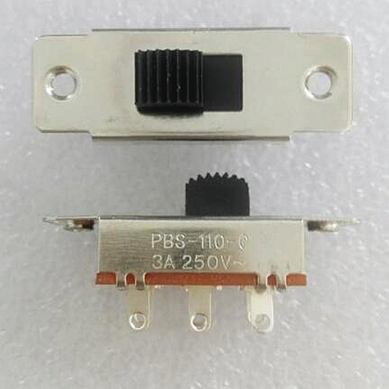 1pc 3-Way 2PDT 125V-250V 3A Slide Switch ON/ON or ON-OFF Panel PCB Wire Switch