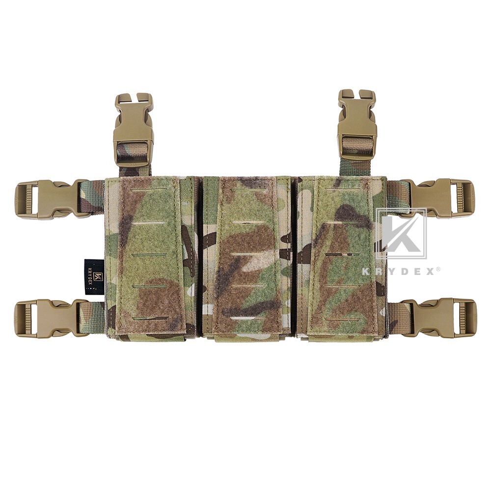 KRYDEX Tactical Placard Triple 223 5.56 Magazine Mag Pouch MC Camo Kydex Insert