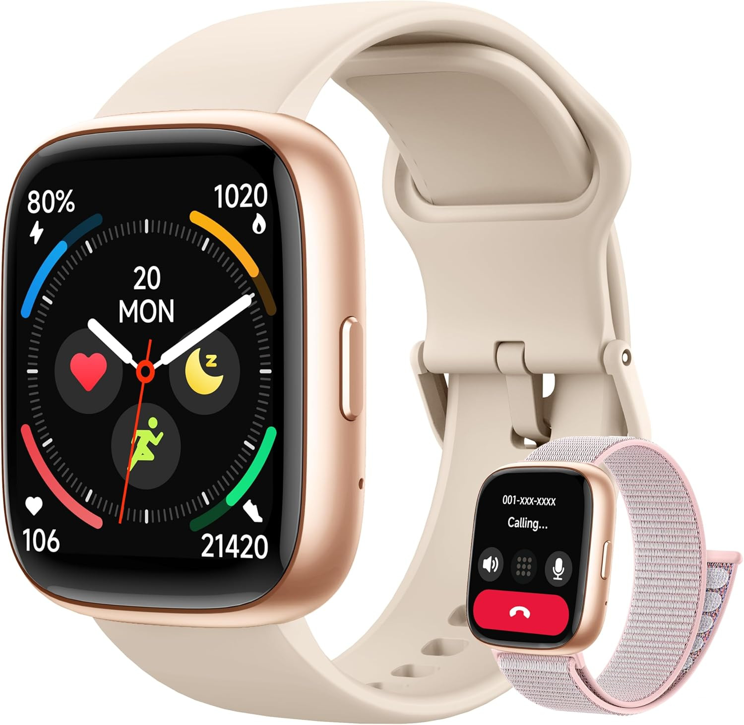 Smart Watch for Women Men, 2026 Upgrade Smartwatch [2 Bands, 44Mm Case], 1.83" F