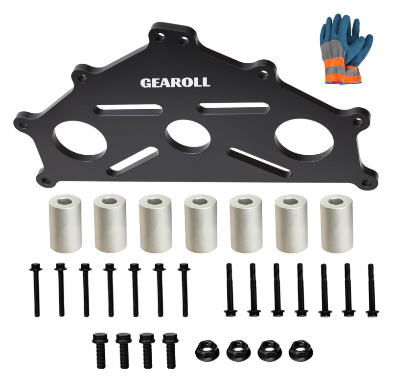Engine Safe Stand Adapter Plate Compatible w/Chevy Small/Big Block LS LT Engines