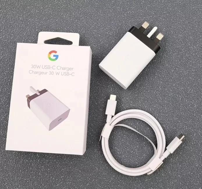 EU Verizon-Google 30W Fast Wall Charger-Type-C to C For Google Pixel 6/7/8/9 PRO