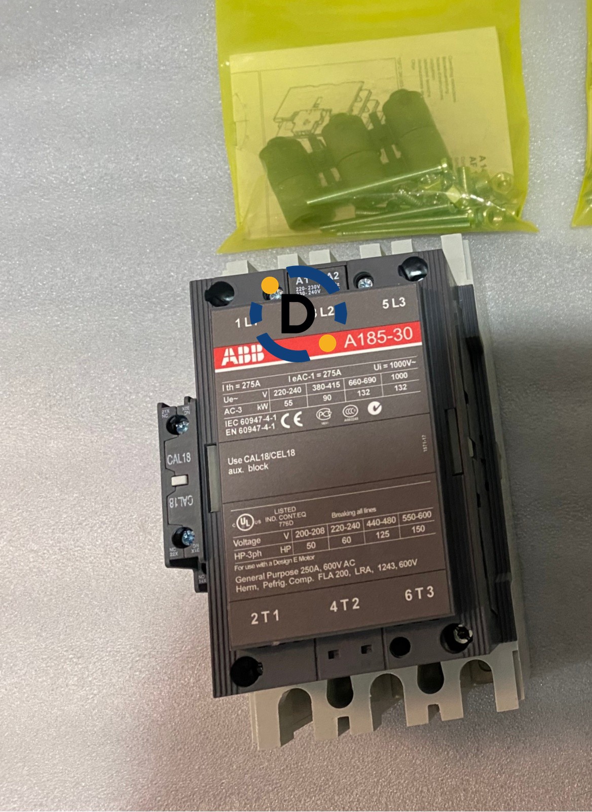 New ABB A185-30-11 1SFL491001R8011 contactor