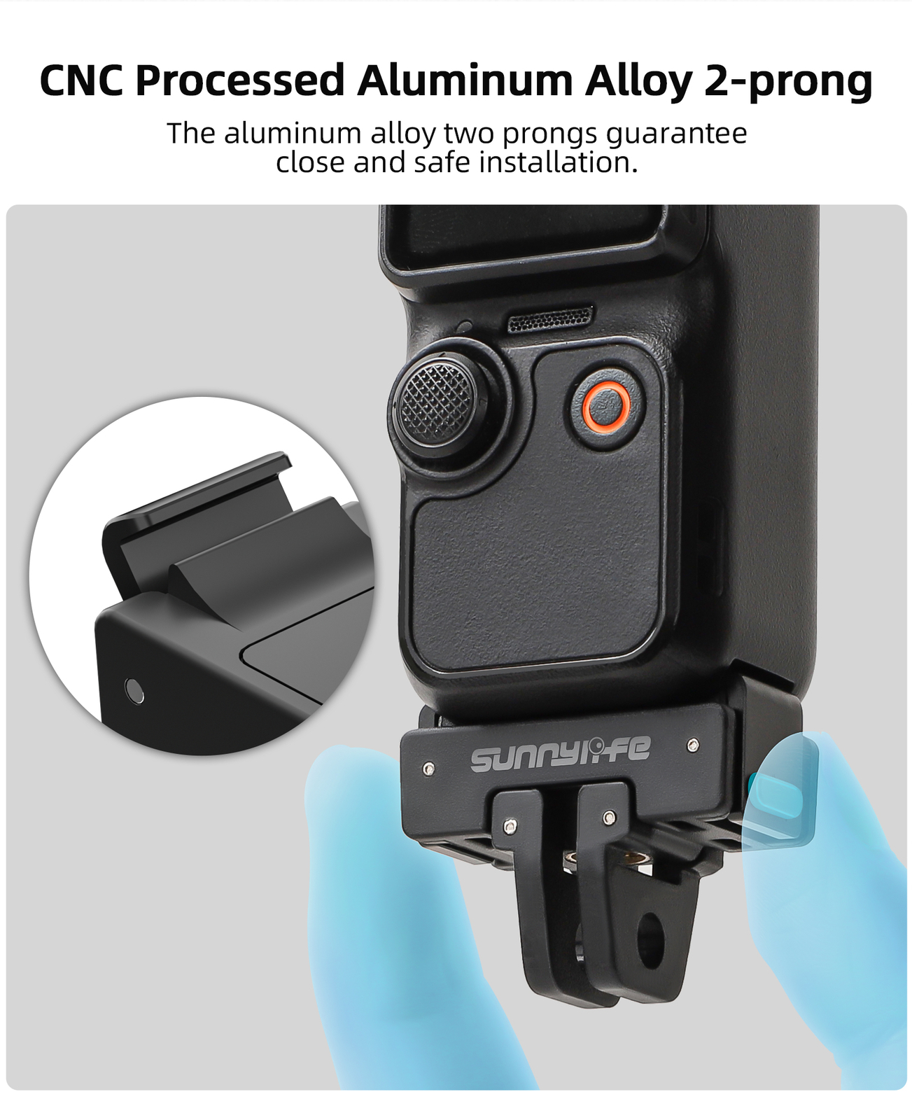 Quick Release Mount Adapter Foldable Expansion For DJI Osmo Pocket 3 Accessories