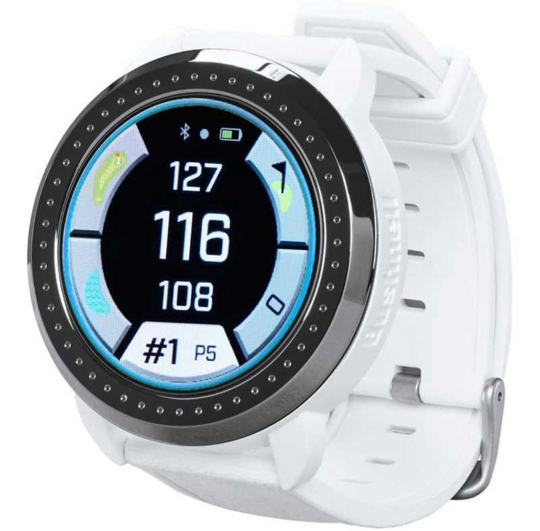 Bushnell Golf Smartwatch with GPS & Distance Measurement White & Black
