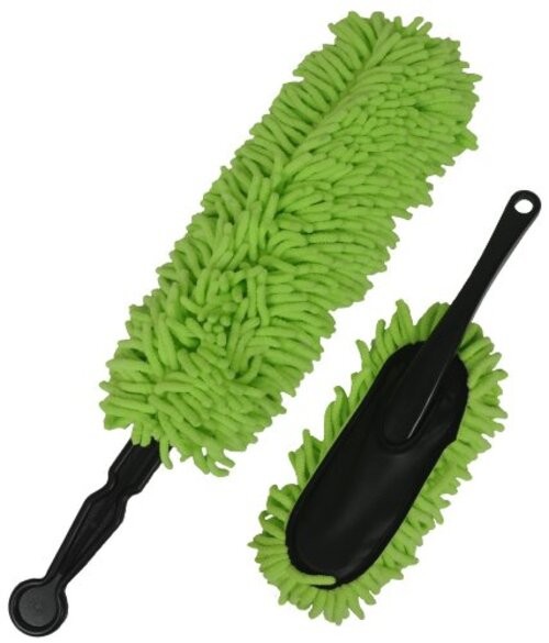 Detailer's Preference Knobby Microfiber Car Duster Set – Brush for Interior