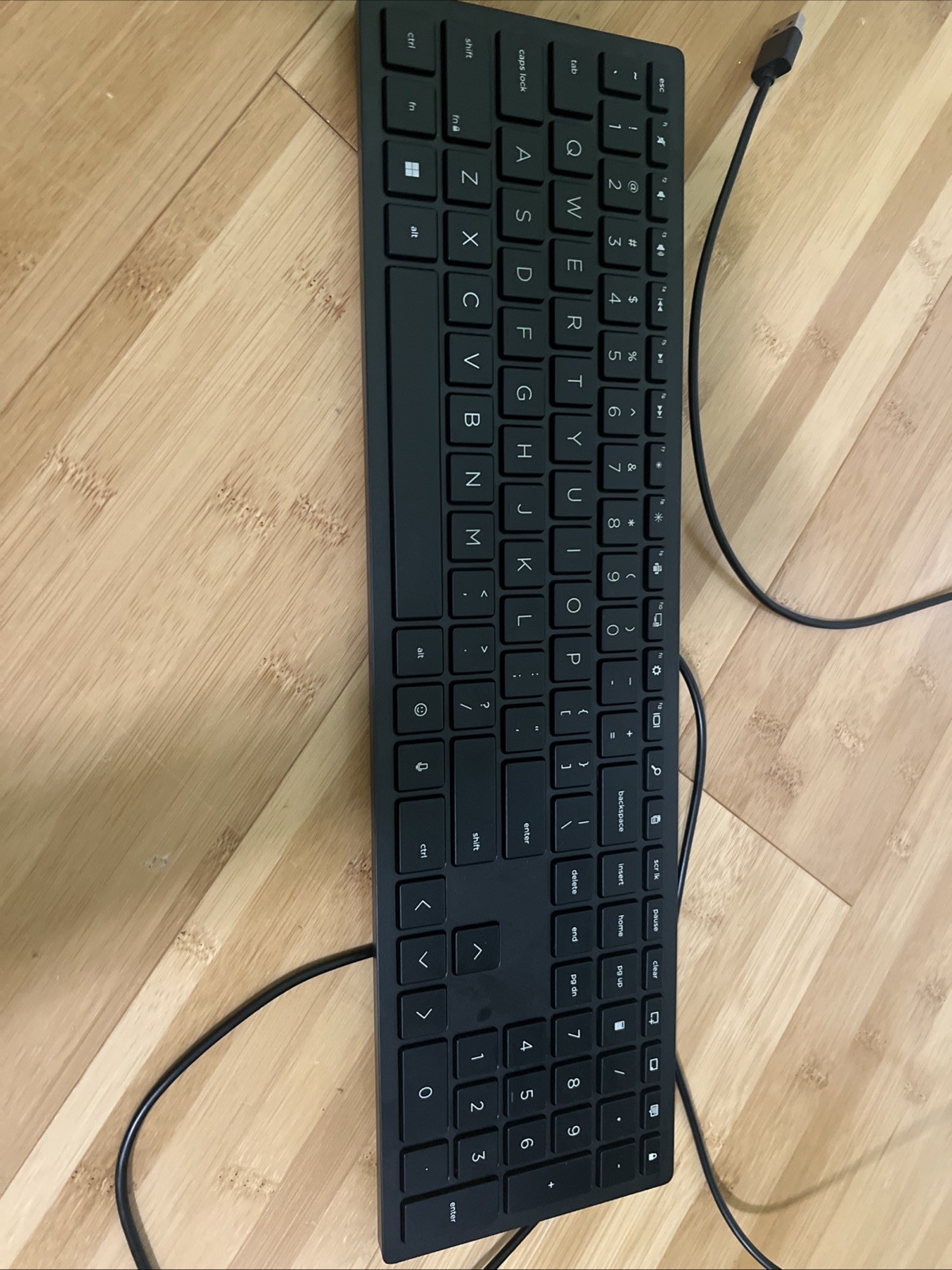 NEW HP lifestyle Wired Keyboard USB Tested Never Used Working