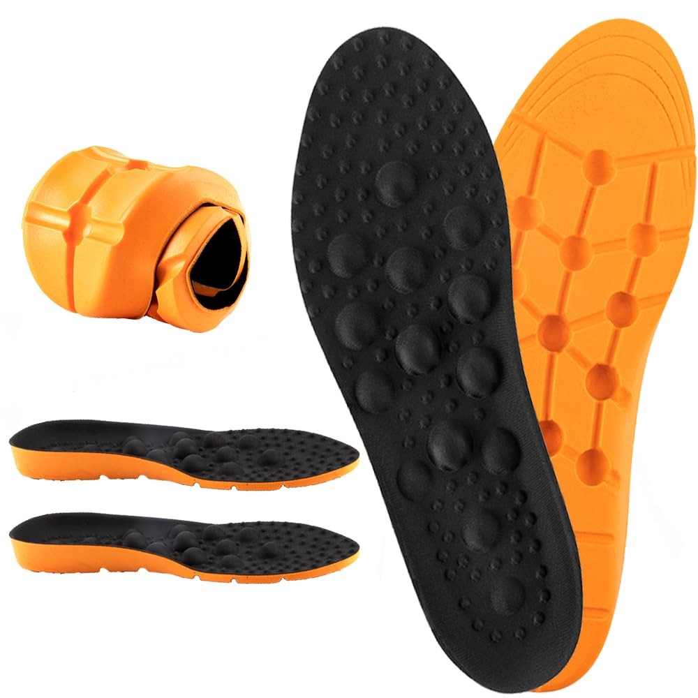 4D Acupressure Massage Insoles for Men and Women Plantar Fasciitis Relief, Fl...
