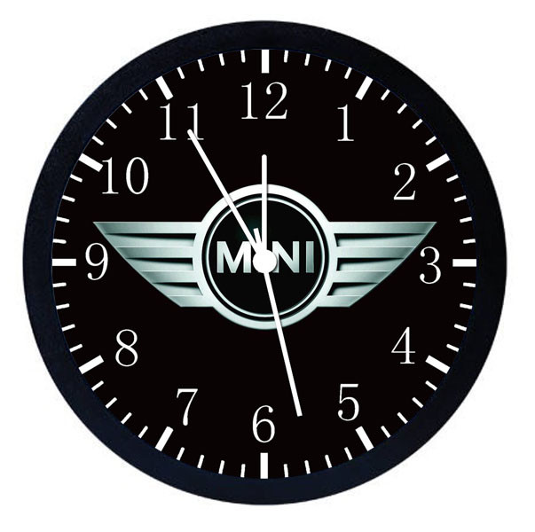 Mini Black Frame Wall Clock Nice For Decor or Gifts W454
