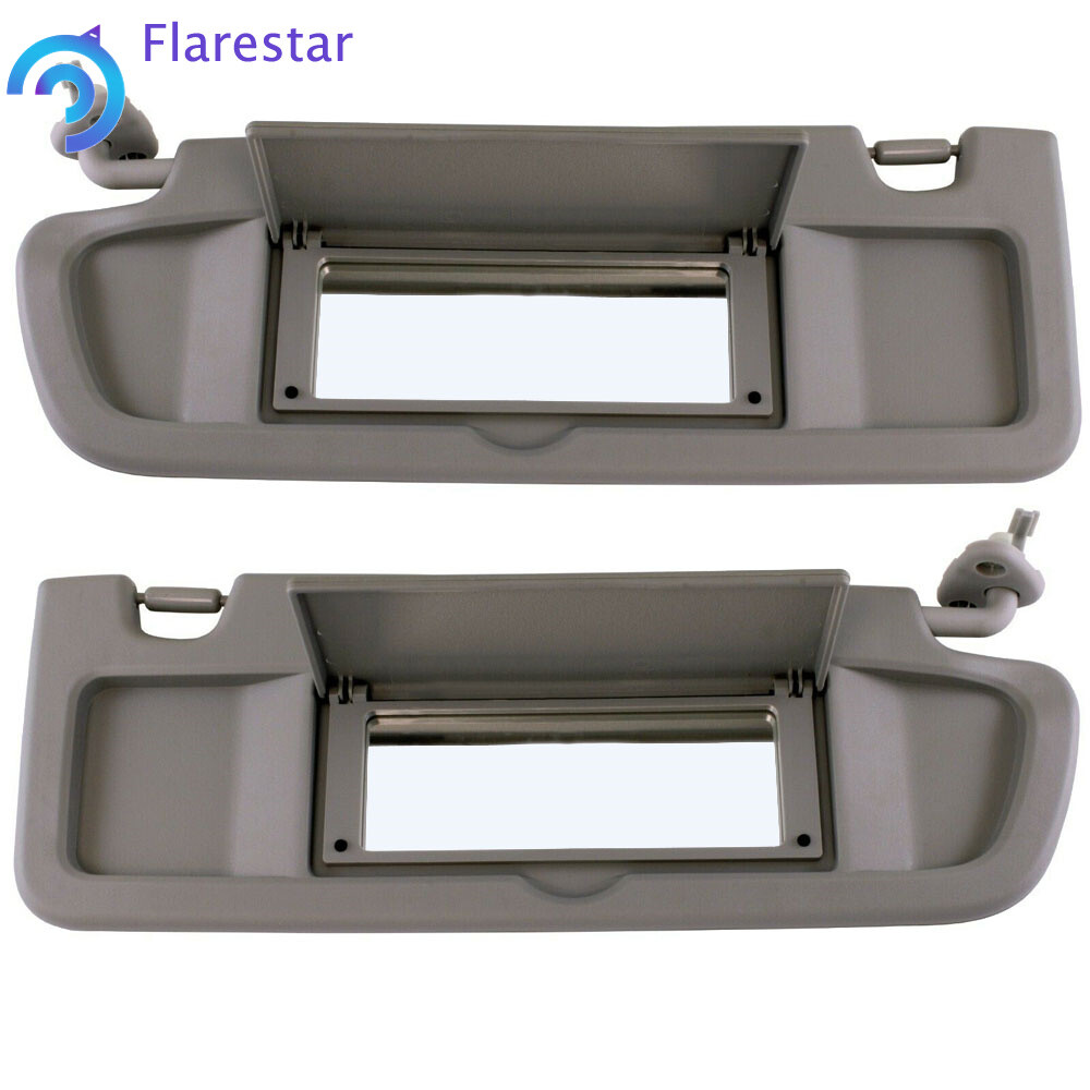 Pair Warm Gray Left & Right Sun Visor Set Visors Fit For 2006-2011 Honda Civic