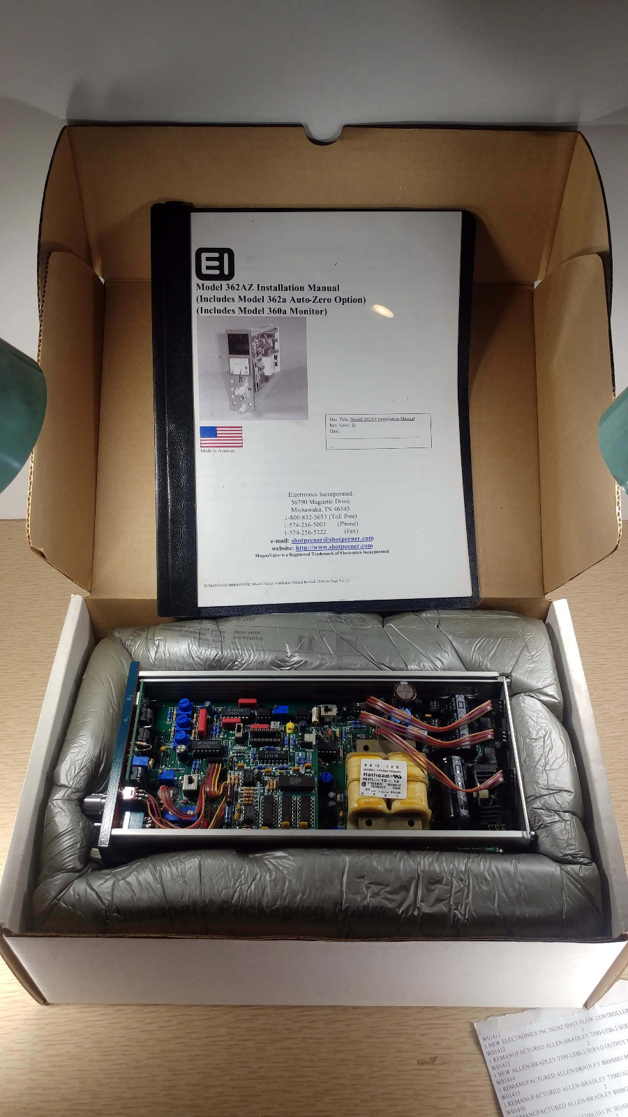 1 NEW ELECTRONICS INC 362AZ-R SHOT FLOW CONTROLLER NIB ***MAKE OFFER***