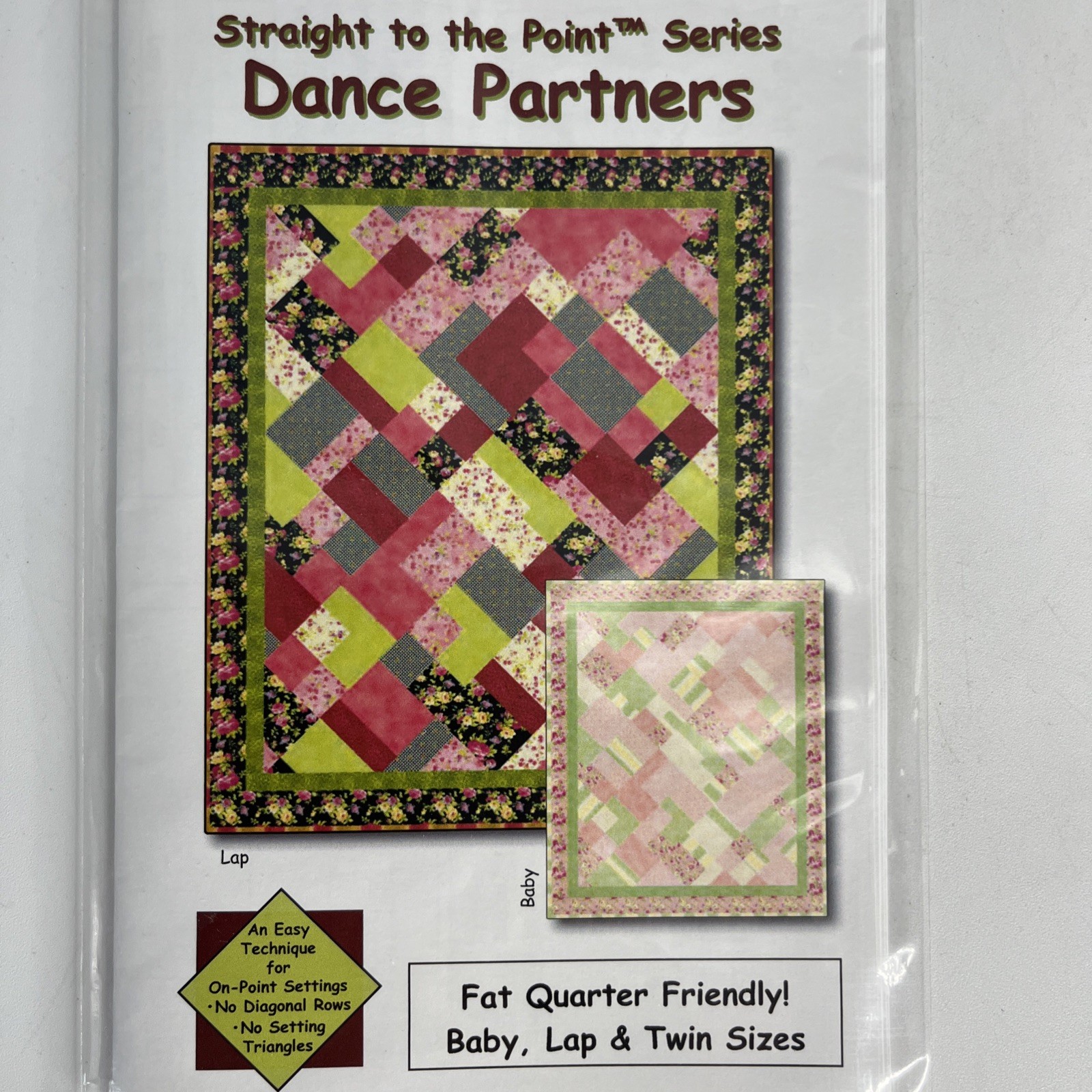 Quilt Woman Straight To The Point Series Dance Partners Crib Lap Twin Size