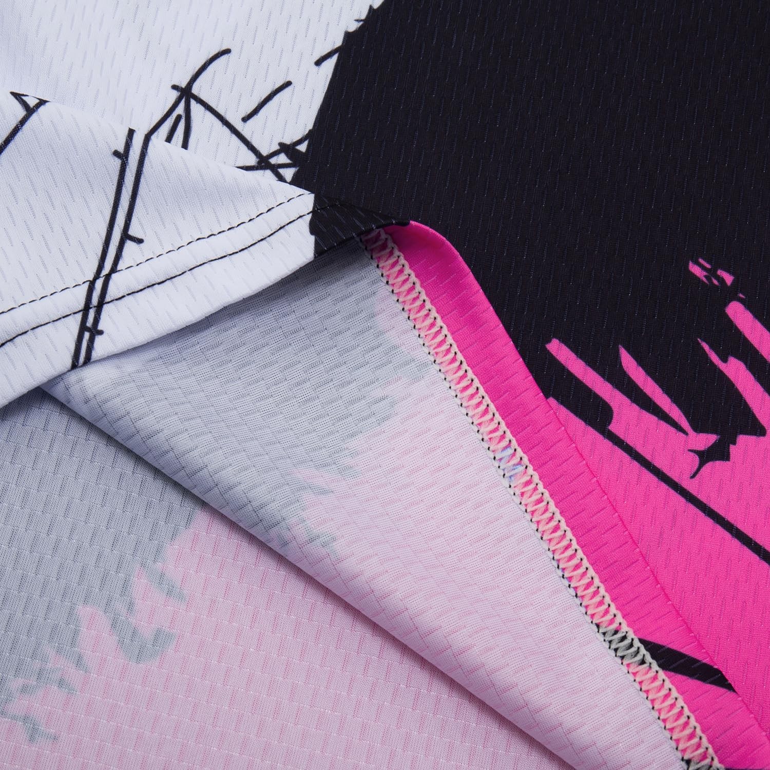 Kids MTB Cycling Jersey Shirt for Ages 412 Hot Pink Racewear Design