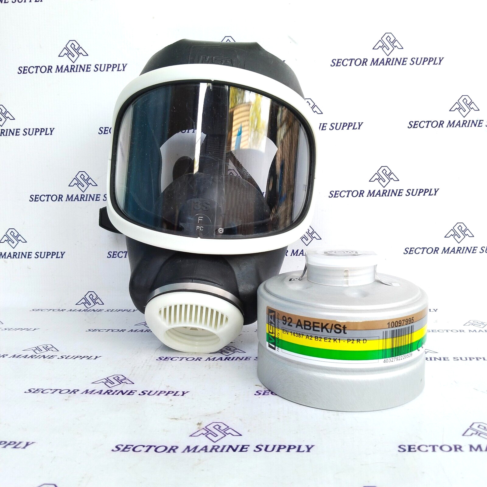 MSA D2055790/10097995 Full Face Mask 3S Basis Plus With Combination Filter
