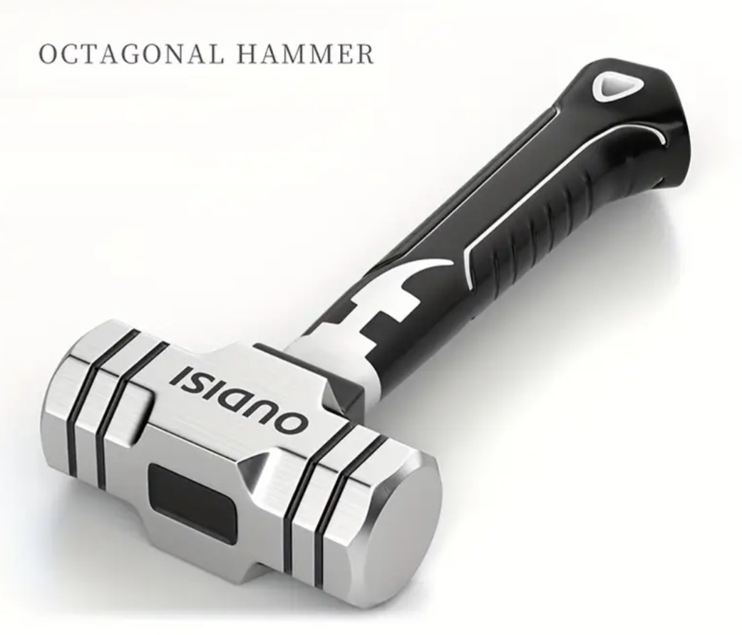 OUDISI 1lb Sledge Hammer, Mini Strike OCTAGONAL Hammer with Non-Slip Grip, NEW