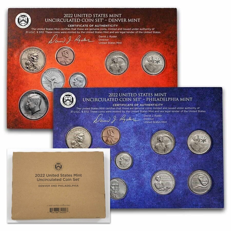 2022 P & D United States Treasury Uncirculated Mint Set in * SEALED * Mint Box