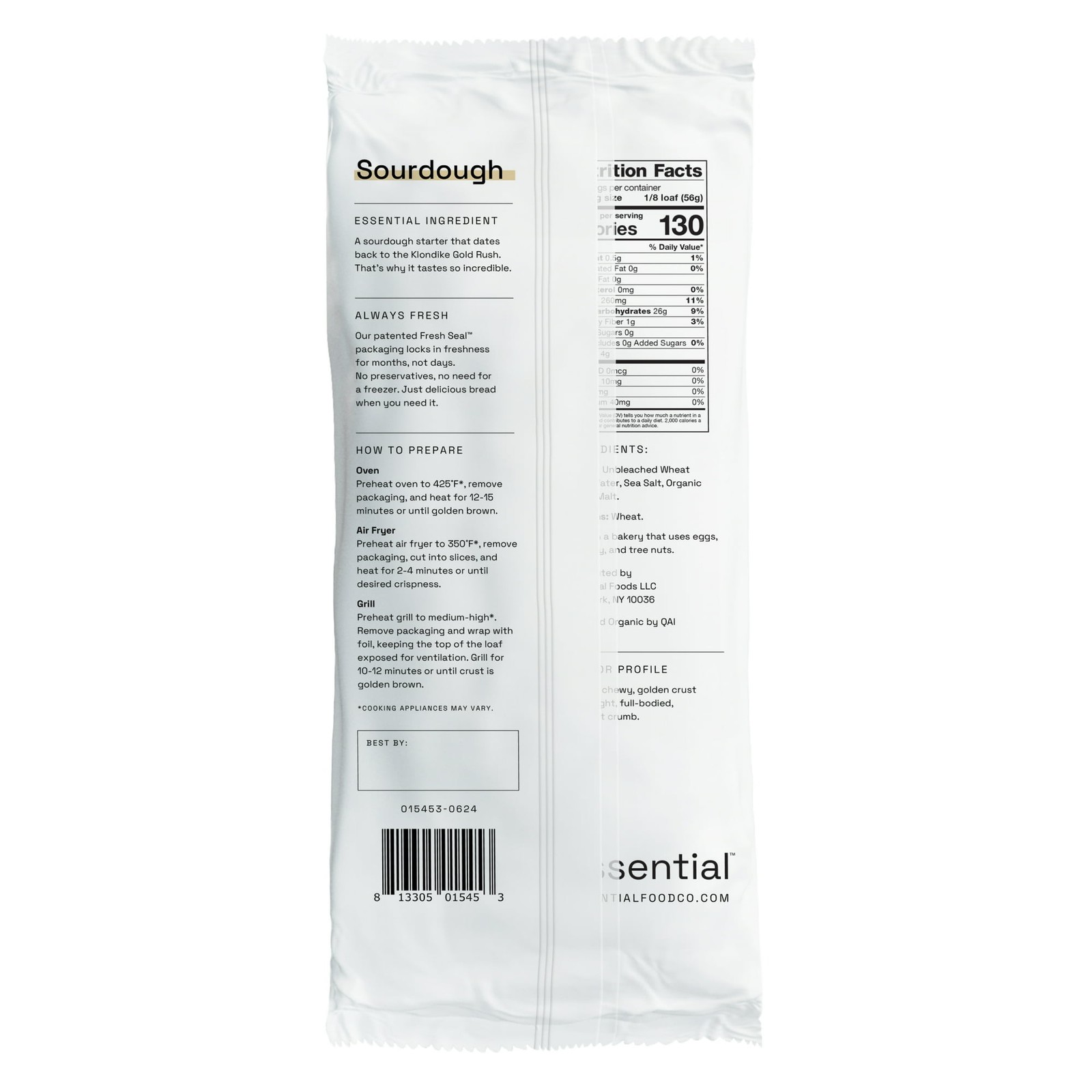 The Essential Baking Company Take & Bake Sourdough, 16 Ounce