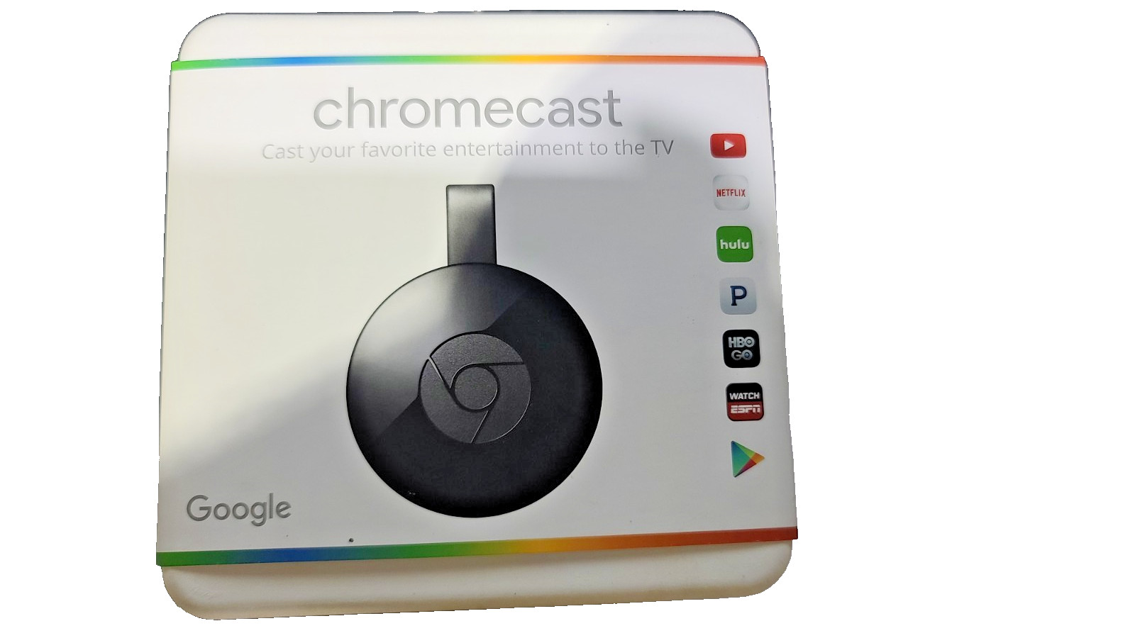 Google Chromecast HD Media Streamer GA3A00093-A14-Z01 New, Factory Sealed