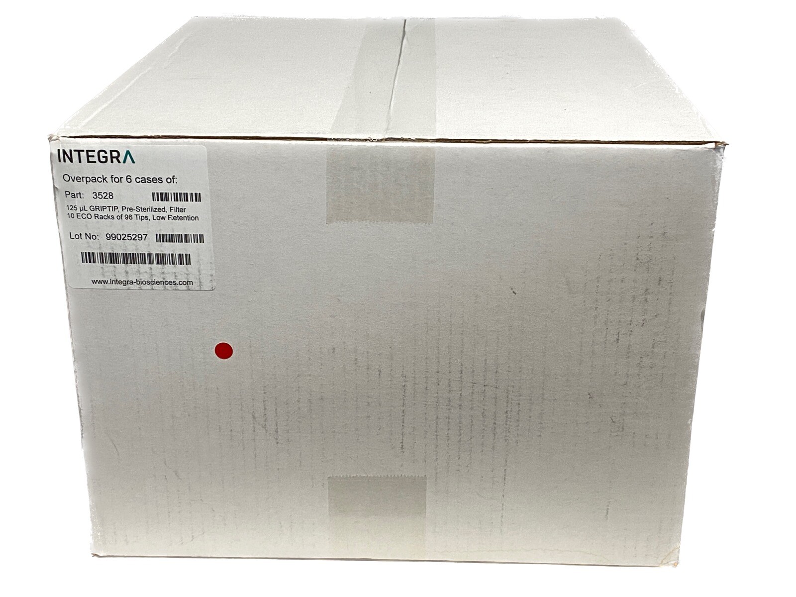 (5760) INTEGRA 125uL GripTip ECO Low Retention Filtered Pipet Tips 96/Rk 3528