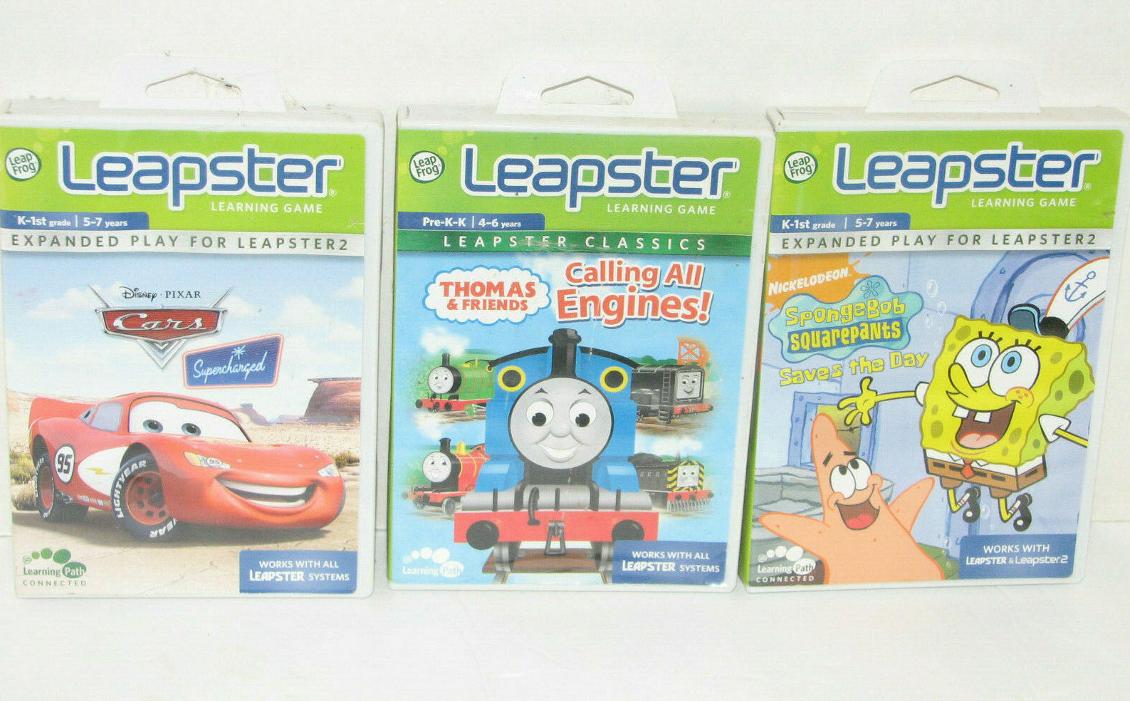Leap Frog Leapster Learning Game 3 Game Cartridges K-1st Grade