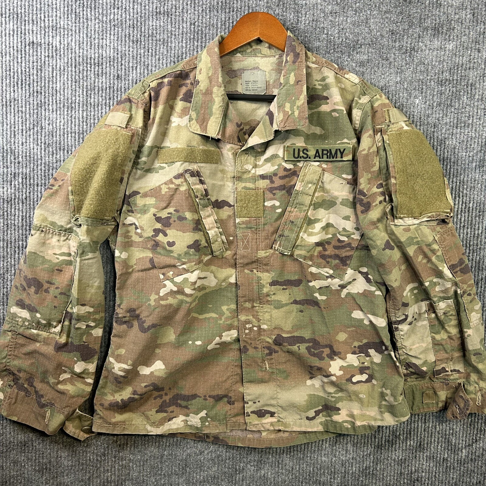 Military FRACU Army Combat Uniform Coat Unisex Medium OCP Multicam Ripstop