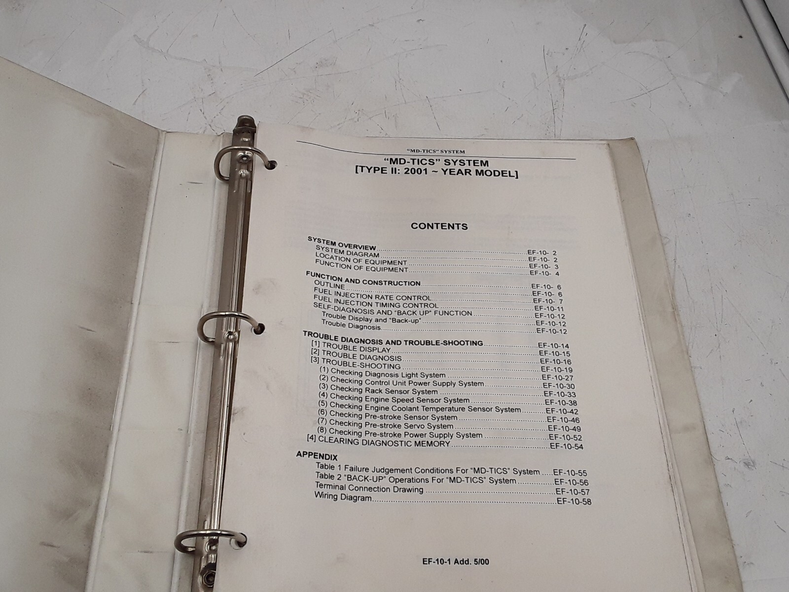 Type II 2001-2004 MD-TICS System Manual