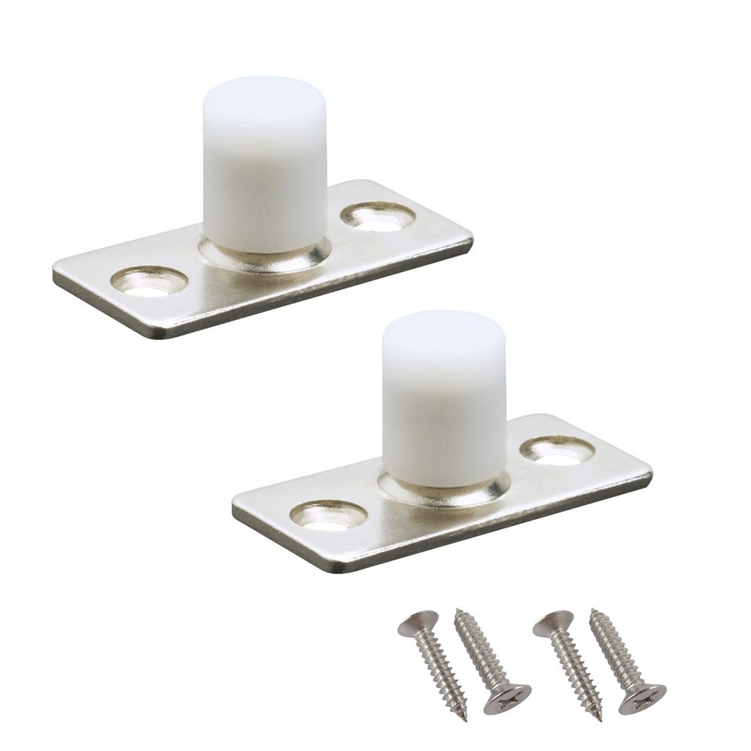2 Piece Sliding Barn Door Roller Guide, Nylon Guide Wheels Floor Rail Roller ...
