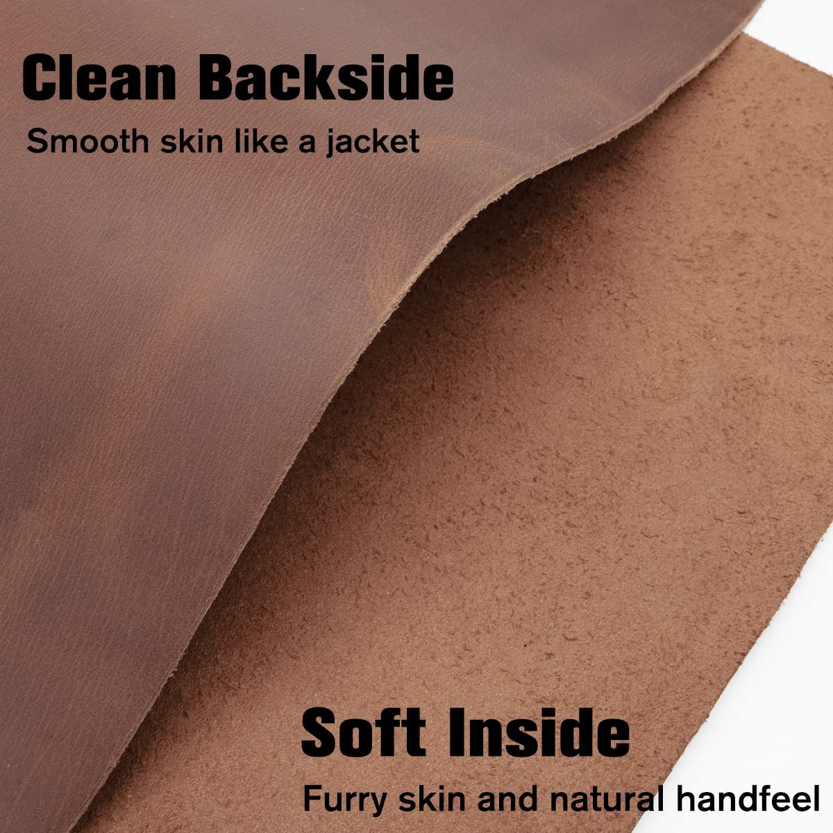 Full Grain Leather Sheets for Crafts Genuine Cowhide Tooling Leather Square P...