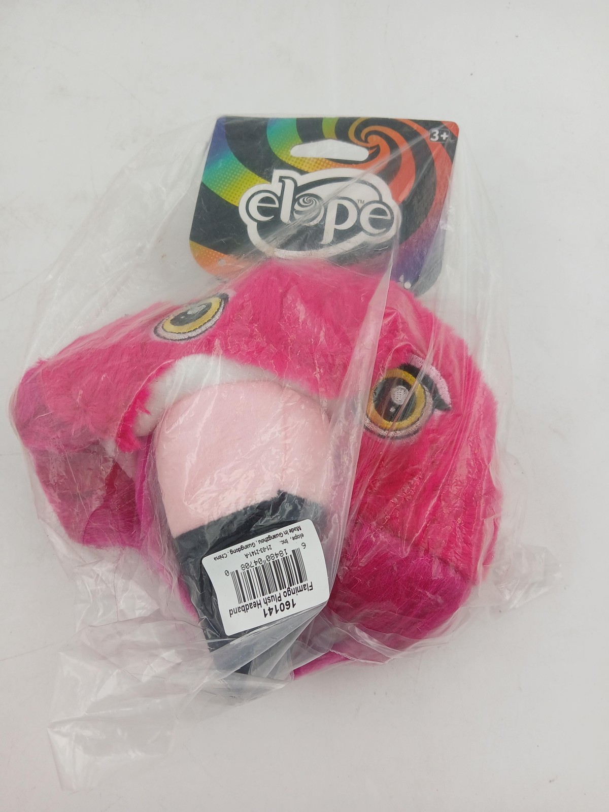 Elope Flamingo Plush Headband Costume Party Hat Pink Novelty Animal Kids 3+ New