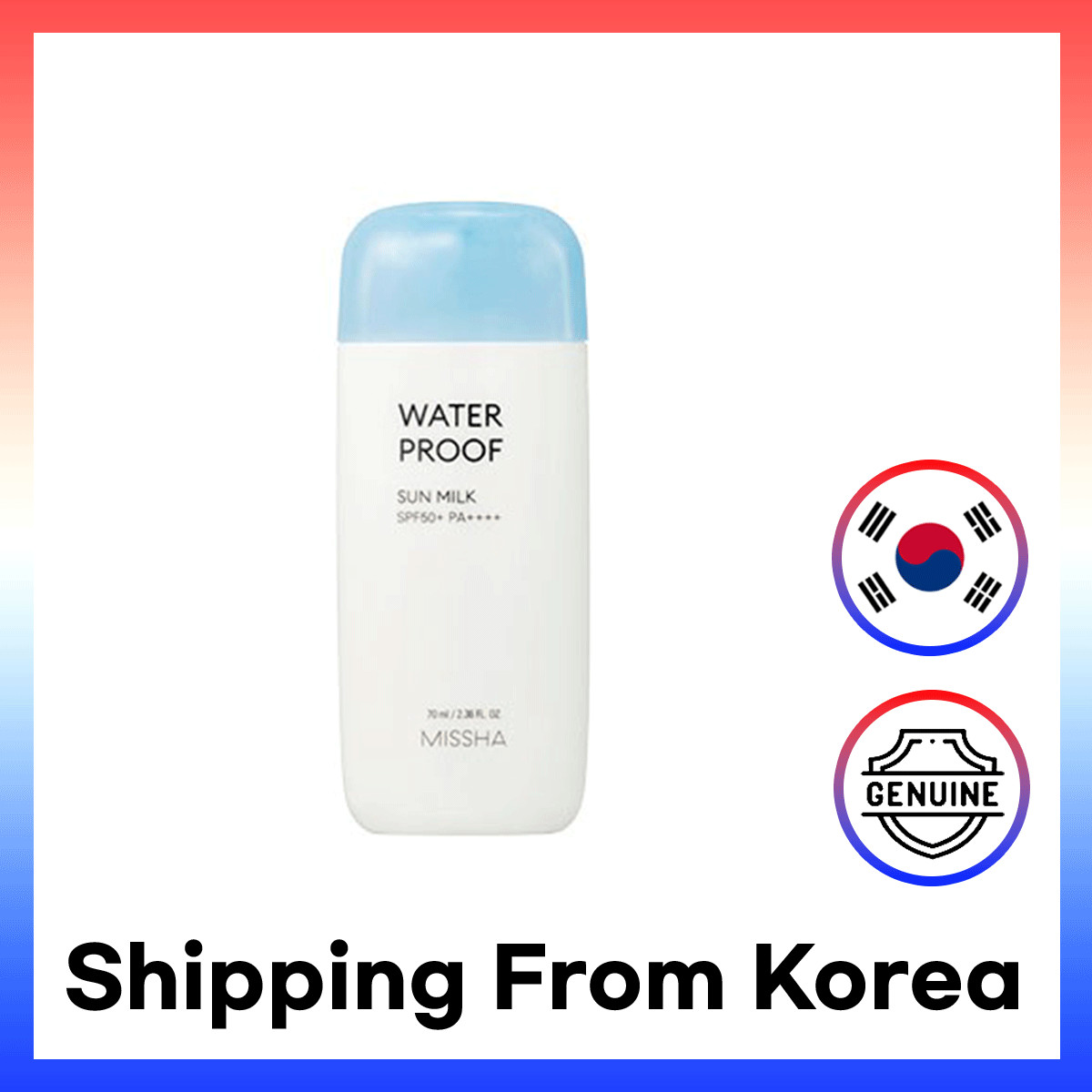 MISSHA All-around Safe Block Waterproof Sun Milk SPF50+ PA++++ 70ml
