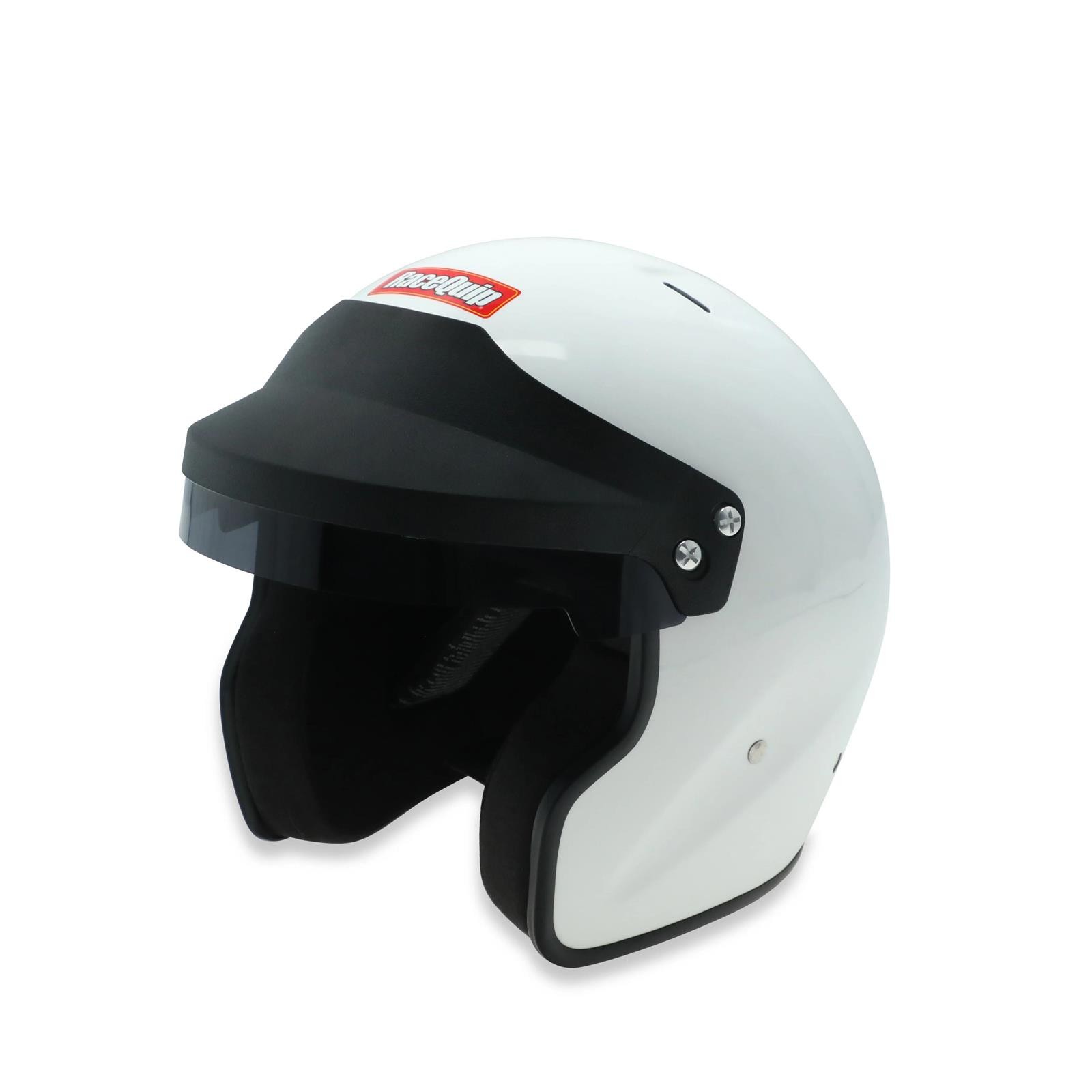 RaceQuip 257113RQP OF25 Open Face Helmet, White, Medium