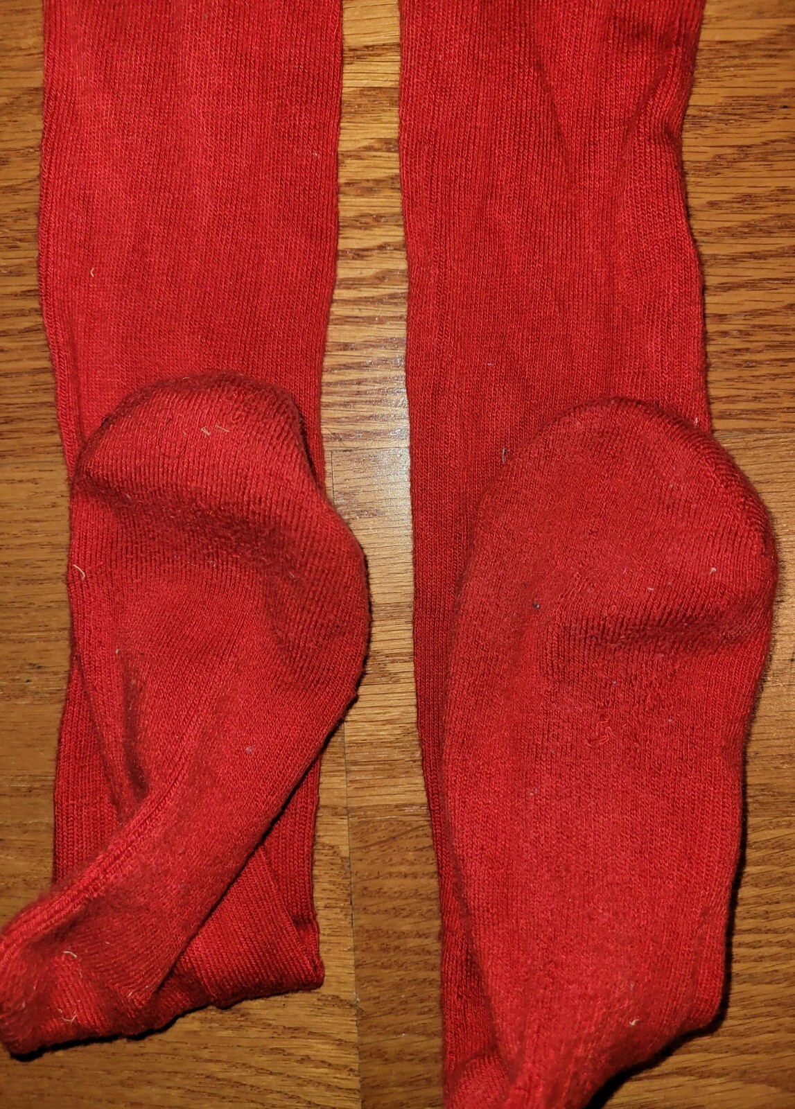 Red Baseball Knee High Sock LARGE