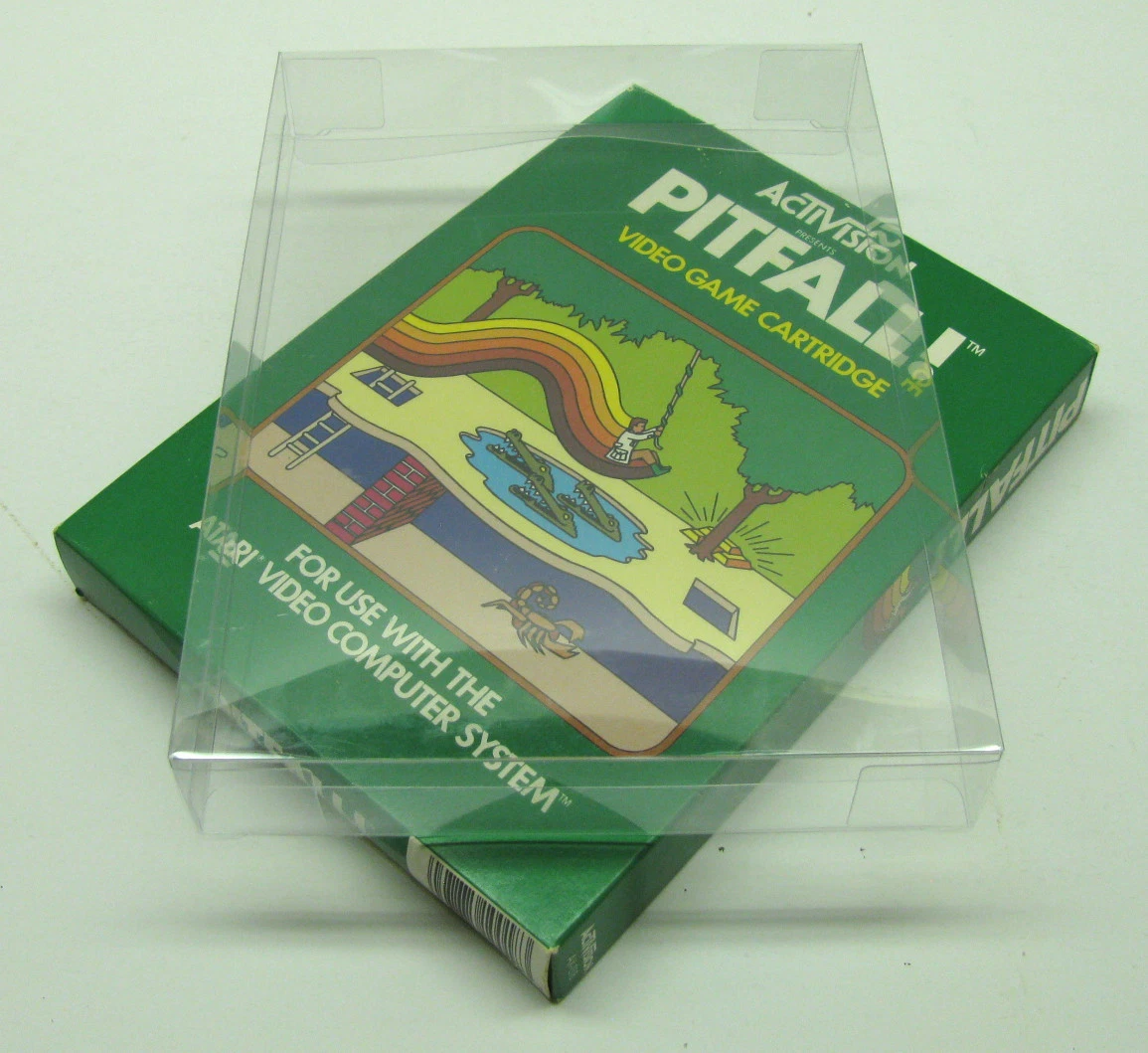 10x Clear Plastic Protective Box Protector Sleeve For Atari 2600/7800 Game Boxes