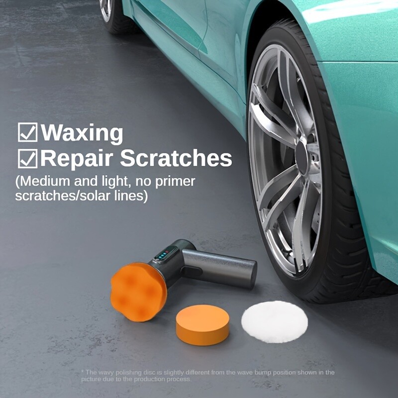 Dual Action Car Polisher Buffer Machine Cordless Sander Waxing Kit Rechargeable