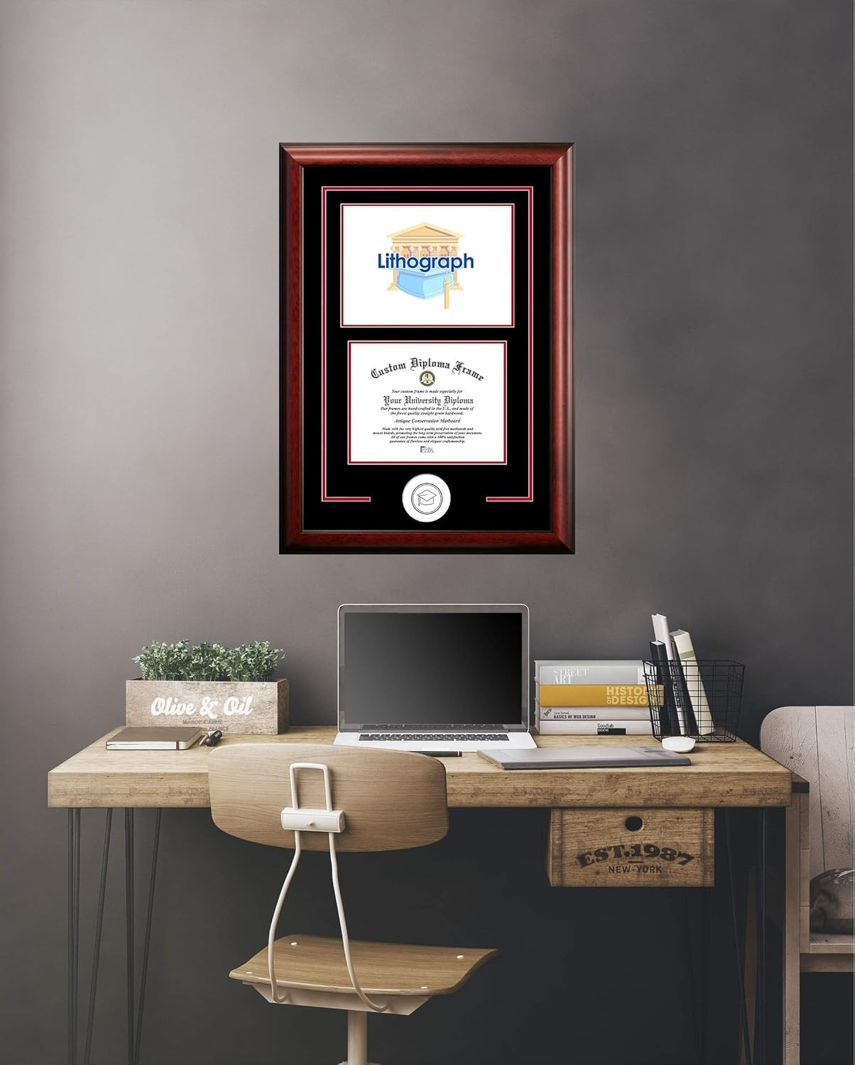 TX956SG Texas State Bobcats Spirit Graduate Diploma Frame, 11" X 14", Mahogany