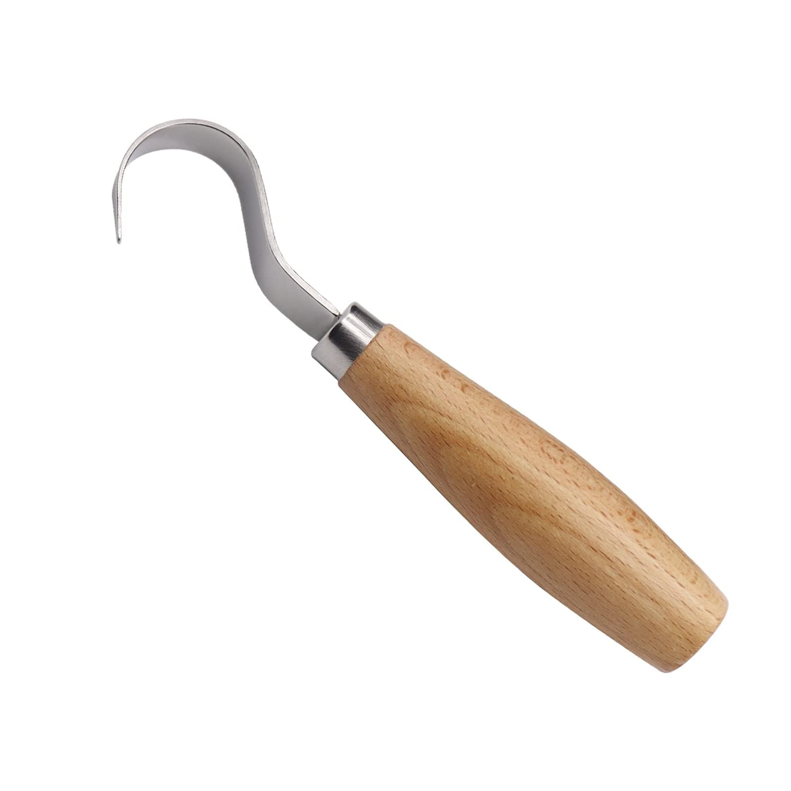 Wood Hook Knife Carving Tool Spoons Bowls Cups Crooked Whittling Beginners